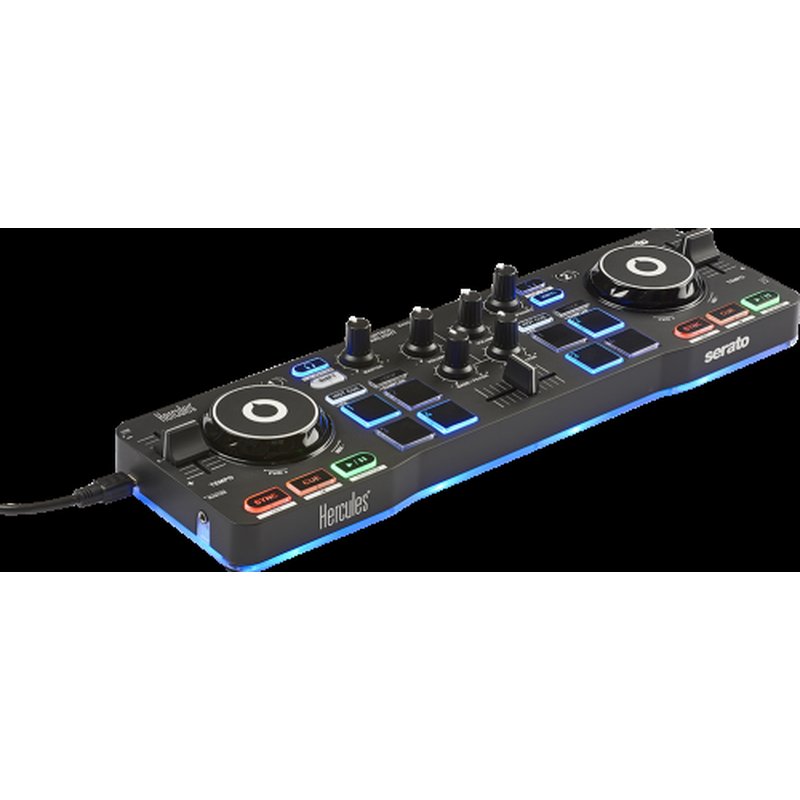 Hercules Starlight Mesa de mezclas con opción de realizar scratch conectando un CDJ 2 canales Negro Hercules Starlight Mesa de mezclas con opción de realizar scratch conectando un CDJ 2 canales Negro