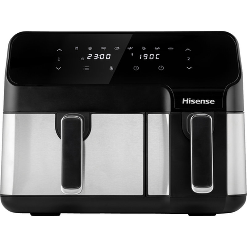 Hisense HAF2900D Doble 8,6 L Independiente 1700 W Freidora de aire caliente Negro - Imagen 6