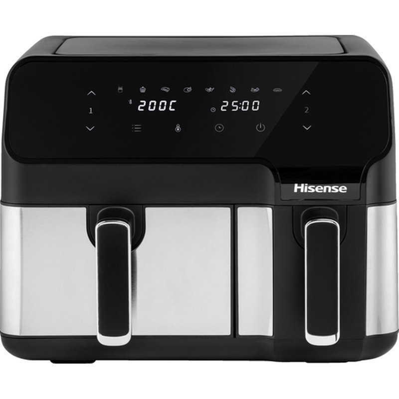 Hisense HAF2900D Doble 8,6 L Independiente 1700 W Freidora de aire caliente Negro - Imagen 7