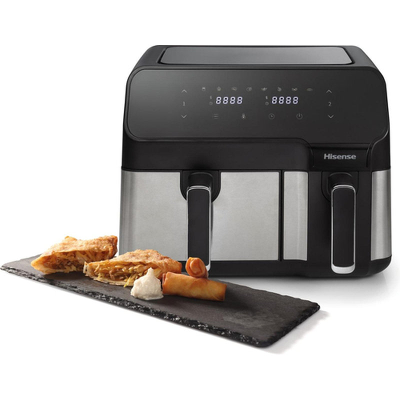 Hisense HAF2900D Doble 8,6 L Independiente 1700 W Freidora de aire caliente Negro - Imagen 9