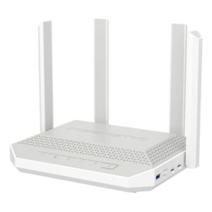 Keenetic Hero 4G+ (KN-2312) router inalámbrico Gigabit Ethernet Doble banda (2,4 GHz / 5 GHz) Gris, Blanco