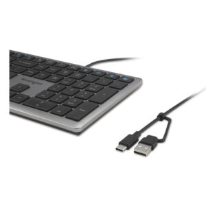 Kensington Teclado con cable USB-C/USB-A KB515 EQ