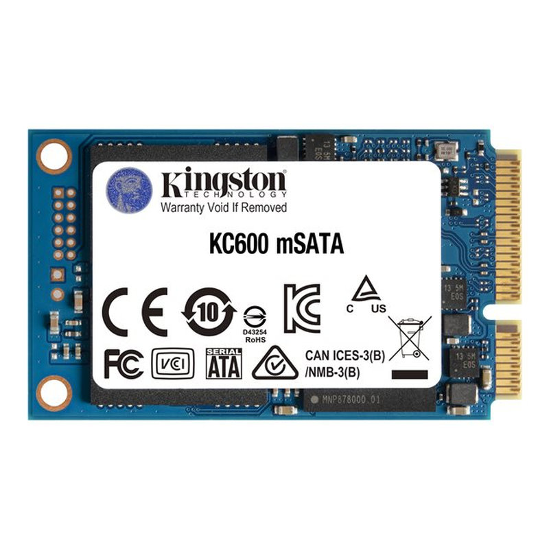Kingston Technology KC600 mSATA 512 GB Serial ATA III 3D TLC Kingston Technology KC600 mSATA 512 GB Serial ATA III 3D TLC