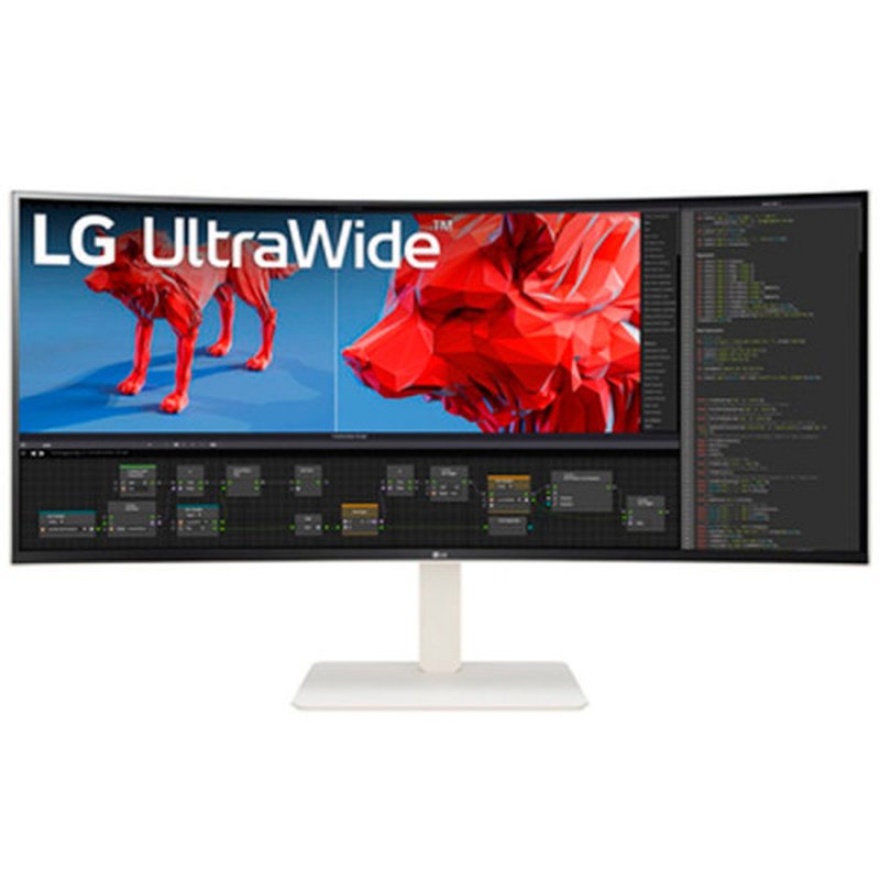 LG 38BR85QC-W pantalla para PC 96,5 cm (38") 3840 x 1600 Pixeles UltraWide Quad HD+ LCD Blanco