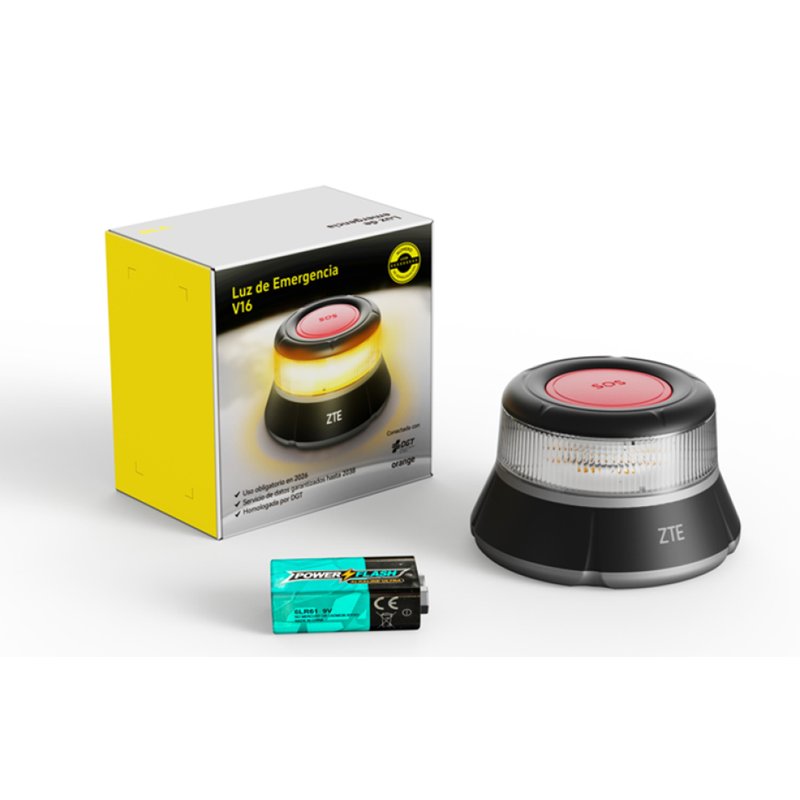 LUZ EMERGENCIAS V16 ZTE CONNECTED DGT 3.0 BLACK LUZ EMERGENCIAS V16 ZTE CONNECTED DGT 3.0 BLACK