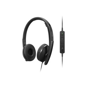 Lenovo 4XD1P83425 auricular y casco Auriculares Alámbrico Diadema Llamadas/Música USB tipo A Negro Lenovo 4XD1P83425 auricular y casco Auriculares Alámbrico Diadema Llamadas/Música USB tipo A Negro