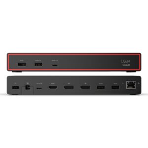 Lenovo ThinkPad USB4 Smart Dock 5500 with 135W Adapter Alámbrico Negro Lenovo ThinkPad USB4 Smart Dock 5500 with 135W Adapter Alámbrico Negro