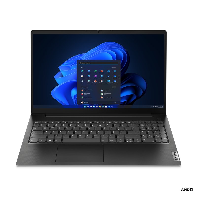 Lenovo V V15 Portátil 39,6 cm (15.6") Full HD AMD Ryzen™ 3 7320U 8 GB LPDDR5-SDRAM 256 GB SSD Wi-Fi 5 (802.11ac) Negro