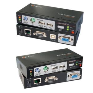 Lindy 39378 interruptor KVM Negro