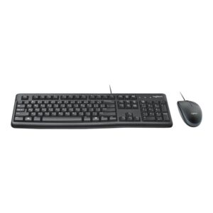 Logitech Desktop MK120 teclado Ratón incluido USB QWERTY Inglés Negro