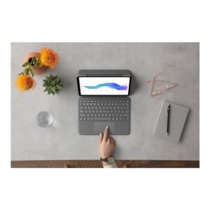 Logitech Folio Touch Gris Smart Connector AZERTY Francés