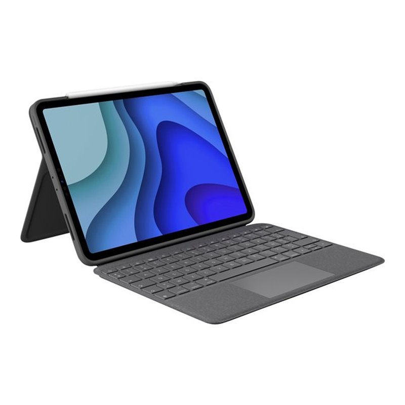 Logitech Folio Touch Gris Smart Connector QWERTY Español Logitech Folio Touch Gris Smart Connector QWERTY Español - Imagen 3