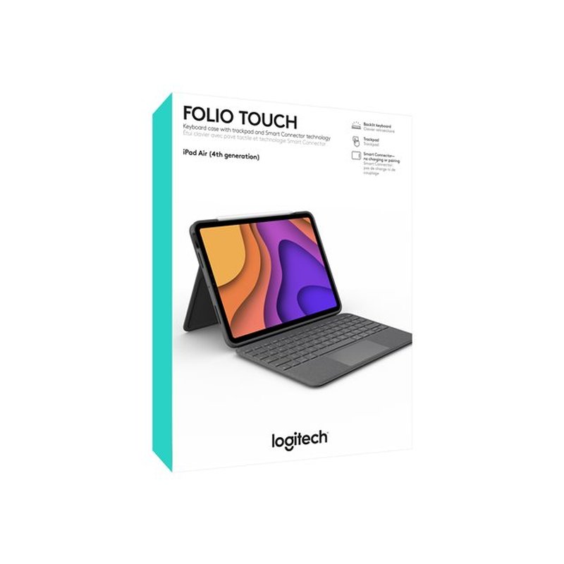 Logitech Folio Touch Gris Smart Connector QWERTY Español Logitech Folio Touch Gris Smart Connector QWERTY Español - Imagen 7