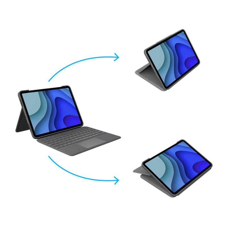 Logitech Folio Touch Gris Smart Connector QWERTY Inglés internacional - Imagen 7