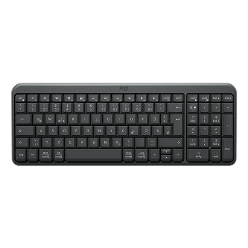 Logitech K250 Compact Bluetooth teclado Universal RF Wireless + Bluetooth QWERTZ Alemán Grafito