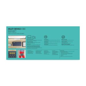 Logitech K380 Multi-Device teclado Bluetooth AZERTY Francés Gris