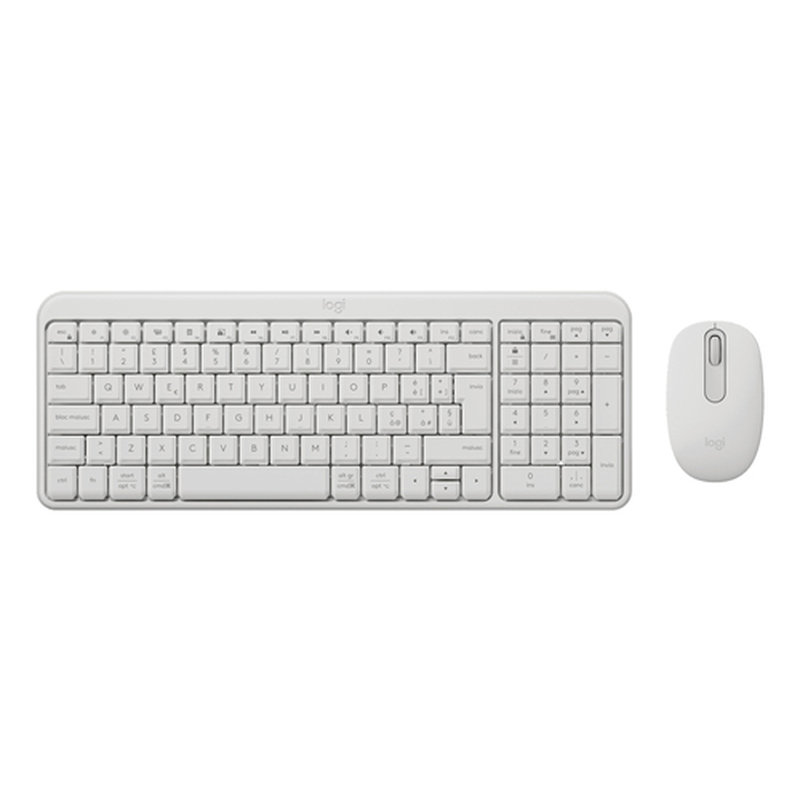 Logitech MK250 Compact Bluetooth Wireless Combo teclado Ratón incluido Universal RF Wireless + Bluetooth Italiano Blanco