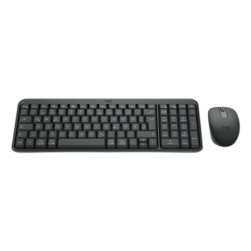 Logitech MK250 Compact Bluetooth Wireless Combo teclado Ratón incluido Universal RF Wireless + Bluetooth QWERTZ Alemán Grafito - Imagen 2