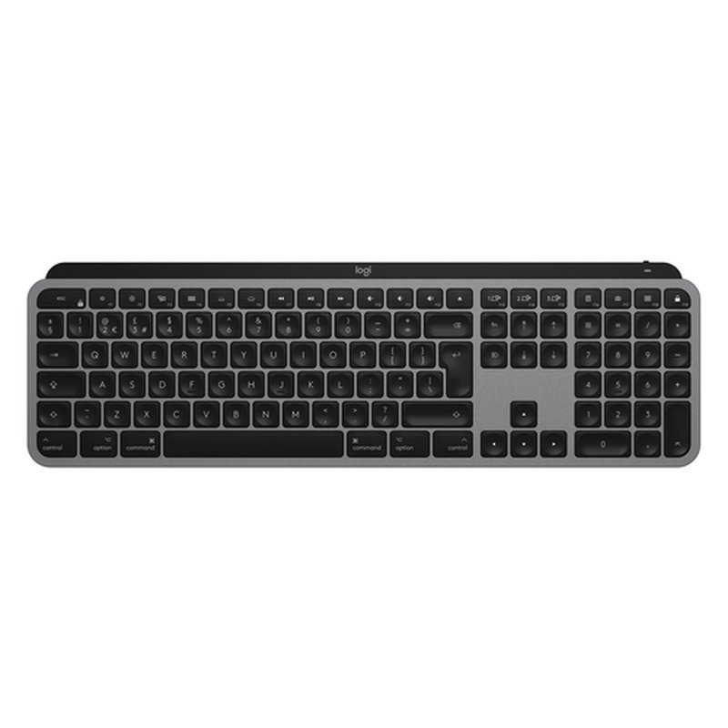 Logitech MX Keys f/ Mac teclado RF Wireless + Bluetooth QWERTY Italiano Gris