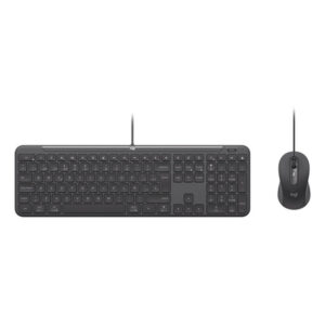 Logitech Signature Slim Wired Combo MK620 for Business teclado Ratón incluido Hogar / Oficina USB QWERTY Portugués Grafito