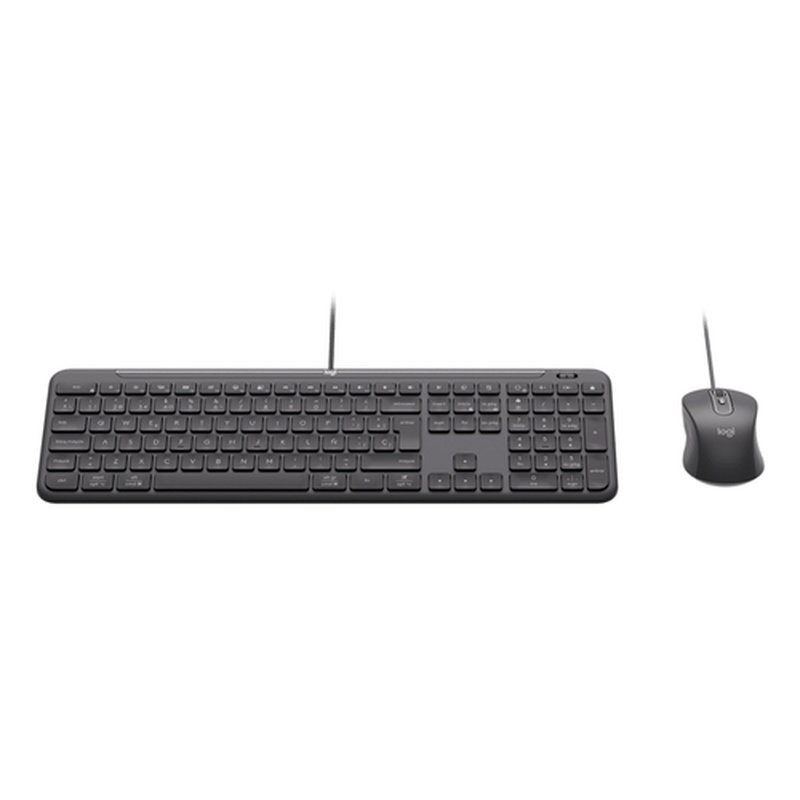 Logitech Signature Slim Wired Combo MK620 for Business teclado Ratón incluido Hogar / Oficina USB QWERTY Portugués Grafito - Imagen 2