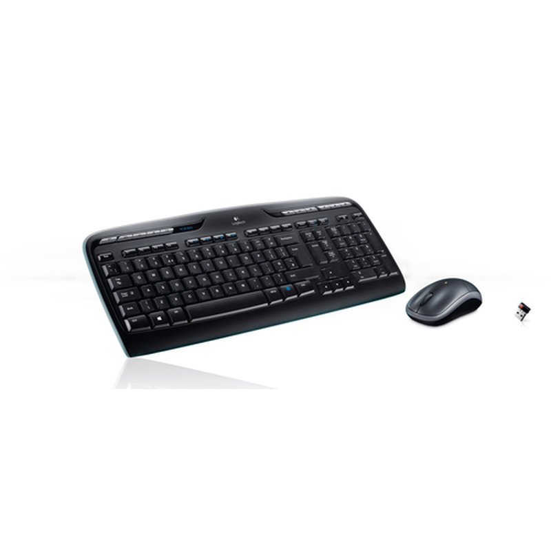 Logitech Wireless Combo MK330 teclado Ratón incluido Oficina USB QWERTY Internacional de EE.UU. Negro - Imagen 2