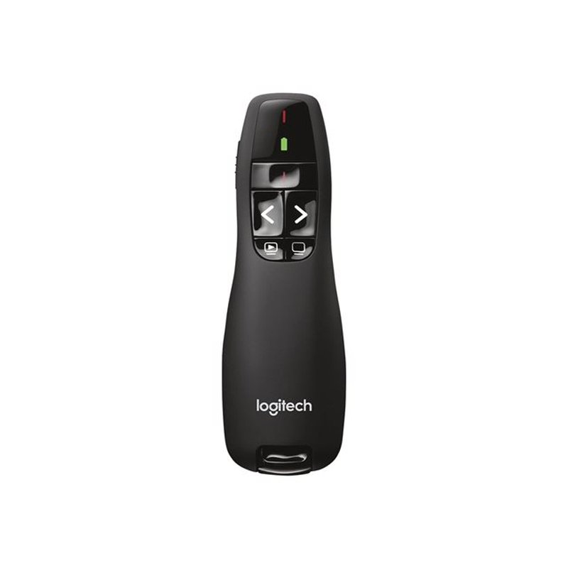 Logitech Wireless Presenter R400 apuntador inalámbricos RF Negro