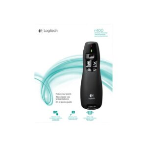 Logitech Wireless Presenter R400 apuntador inalámbricos RF Negro