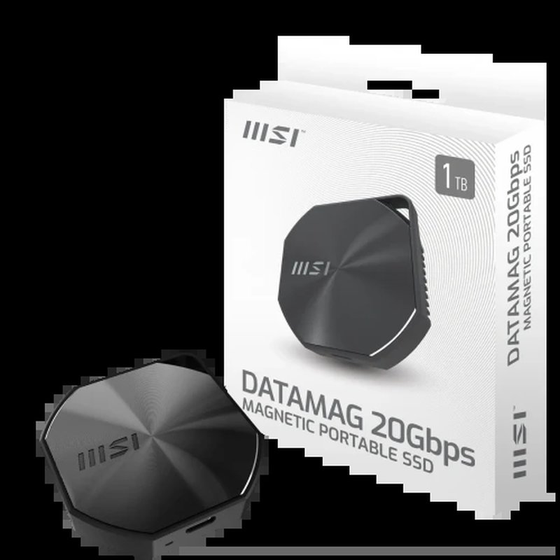 MSI DATAMAG 20GBPS 1TB unidad externa de estado sólido USB Tipo C USB 3.2 Gen 2x2 Negro - Imagen 2