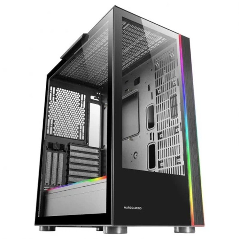Mars Gaming MC-ULTRA, Torre Gaming Custom XXL E-ATX, Doble Tira LED ARGB, Doble Ventana Cristal Templado, Estructura Cámara Dual Vertical, Negro Mars Gaming MC-ULTRA, Torre Gaming Custom XXL E-ATX, Doble Tira LED ARGB, Doble Ventana Cristal Templado, Estructura Cámara Dual Vertical, Negro