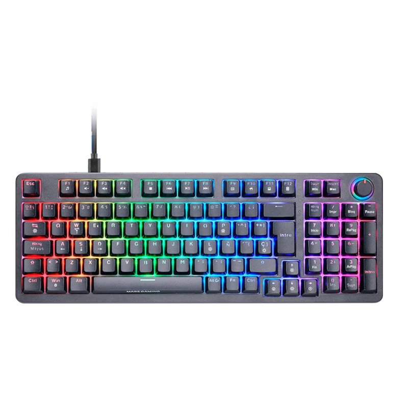 Mars Gaming MKPROYES teclado Juego USB QWERTY Español Negro Mars Gaming MKPROYES teclado Juego USB QWERTY Español Negro