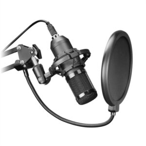 Mars Gaming MMICPRO, Micrófono PC USB, Condensador, Ultra-alta Definición Streamings, ASMR, Negro