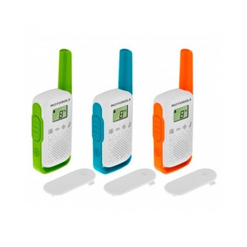 Motorola T42 two-way radios 16 canales Azul, Verde, Naranja, Blanco
