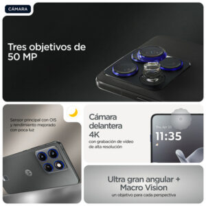 Motorola edge 70 17 cm (6.7") SIM doble Android 16.0 5G USB Tipo C 12 GB 512 GB 4800 mAh Gris Motorola edge 70 17 cm (6.7") SIM doble Android 16.0 5G USB Tipo C 12 GB 512 GB 4800 mAh Gris