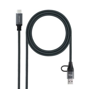 NANOCABLE CABLE USB3.2 GEN2x2 100W,USB-C+A/M-USB-C/M,1M