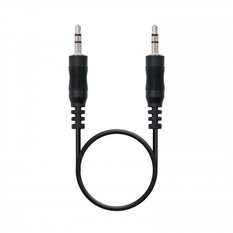 Nanocable 10.24.0105 cable de audio 5 m 3,5mm Negro