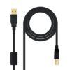Nanocable CABLE USB 2.0 IMPRESORA HQ CON FERRITA, TIPO A/M-B/M, NEGRO, 5.0 M