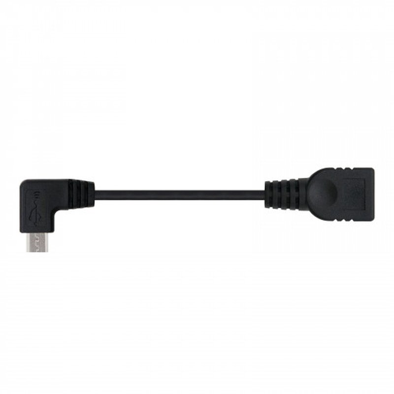 Nanocable CABLE USB 2.0 OTG ACODADO, TIPO MICRO B/M-A/H, NEGRO, 15 CM - Imagen 3