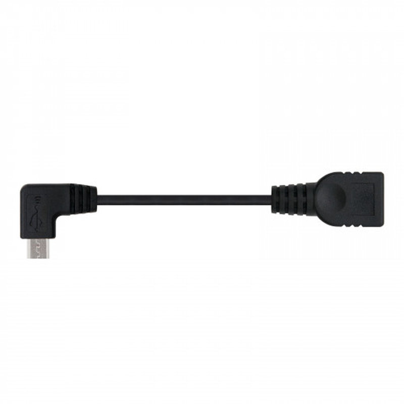 Nanocable CABLE USB 2.0 OTG ACODADO, TIPO MICRO B/M-A/H, NEGRO, 15 CM - Imagen 3
