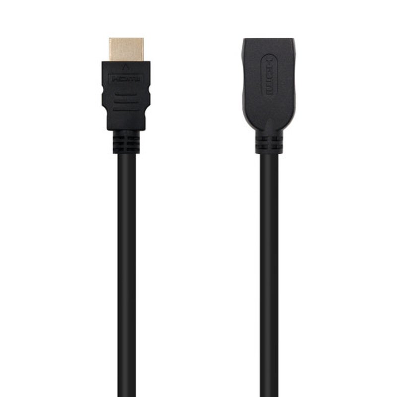 Nanocable Cable HDMI 2.0 Prolongador A/M-A/H, Negro, 1 m - Imagen 2