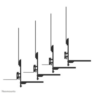 Neomounts AV60-500BL Kit compuesto por barra de videoconferencia y soporte para ordenador portátil 43-110" - VESA - máx 8 kg - universal