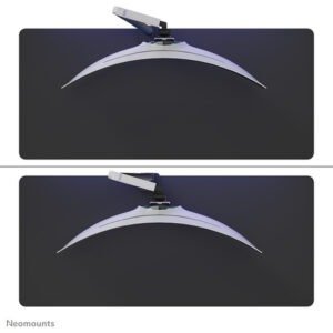 Neomounts DS70-256BL1 Brazo de monitor gaming 24-57" - resorte de gas - Topfix - Tope-a-180°