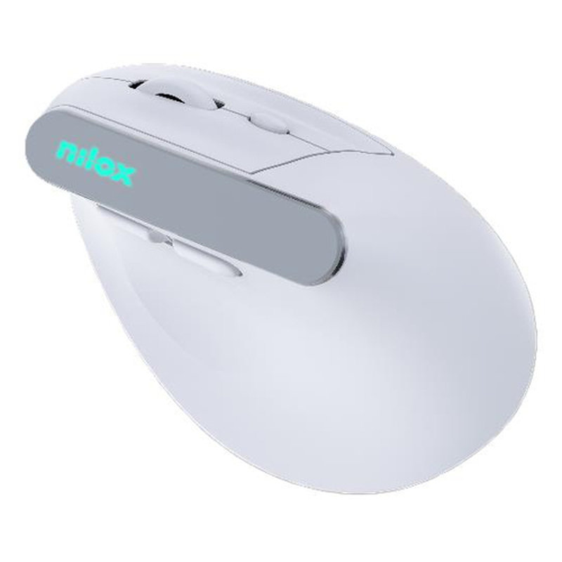 Nilox NXMOEVR01W ratón Universal mano derecha RF Wireless + Bluetooth Óptico 1600 DPI - Imagen 2