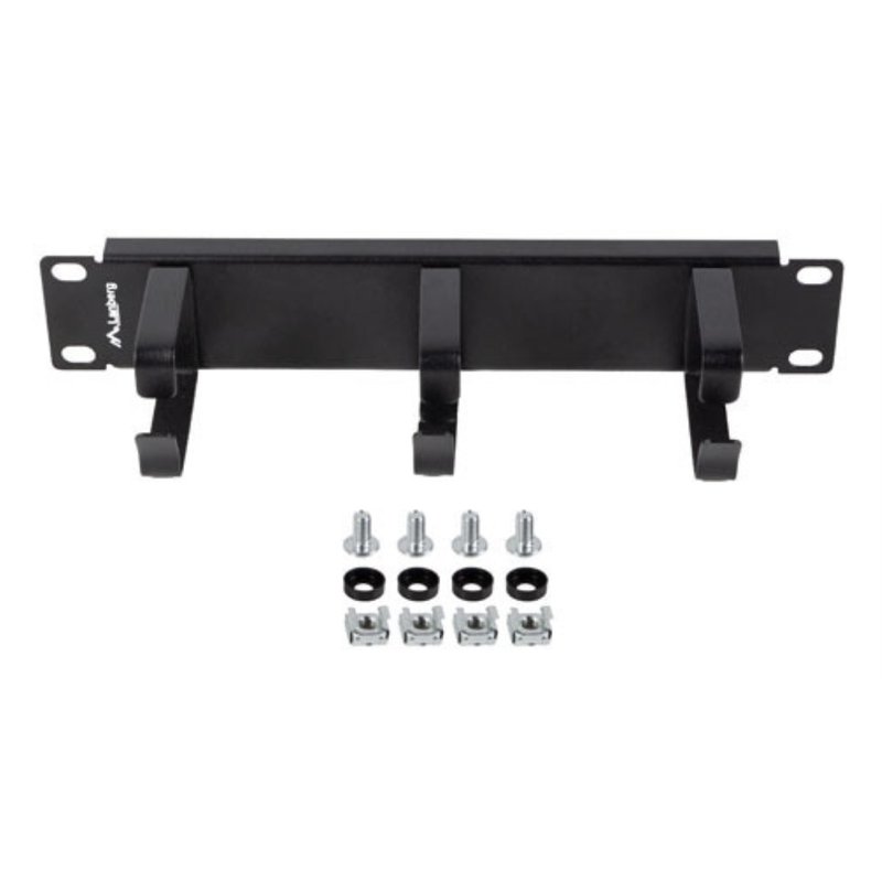ORGANIZADOR DE CABLES LANBERG 3 ANILLAS 10" 1U TIPO B NEGRO