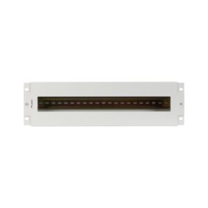 PANEL LANBERG DISTRIBUIDRO DE TENSION 19" 3U CON RAIL DIN TS-35 GRIS
