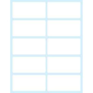 PAQUETE 10 HOJAS ETIQUETAS BLANCAS EN SOBRE-58X28 MM TICO E-5828