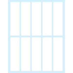 PAQUETE 10 HOJAS ETIQUETAS BLANCAS EN SOBRE-75X21 MM TICO E-7521