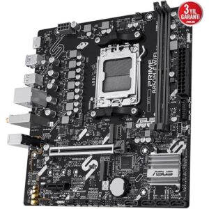 Alternative view of PLACA ASUS PRIME B850M-F WIFI,AMD,AM5,B850,2DDR5,128GB,1HDMI,4SATA3+2M.2,GBLAN+WIFI6+BT5.3,5USB3.2,MATX