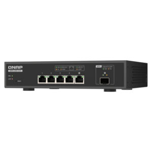 QNAP QSW-L3205-1C4T 4 Gestionado 10G Ethernet (100/1000/10000) Escritorio Negro