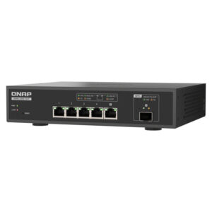 QNAP QSW-L3205-1C4T 4 Gestionado 10G Ethernet (100/1000/10000) Escritorio Negro